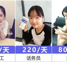 大丰关于斗米兼职上的模特雇用的信息